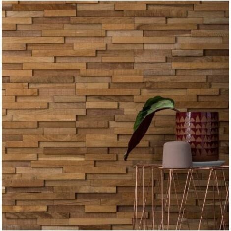 Parement bois Teck naturel 0,57m²