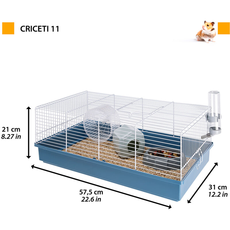 Cage modulable hamsters souris Ferplast OLIMPIA aire de jeux équipée