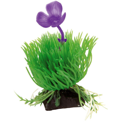 Ferplast BLU 9056 - ACORUS Plante en plastique pour la décoration d'aquariums. Variante BLU 9056 - Misure: 3.5 x 2 x h 10 cm -