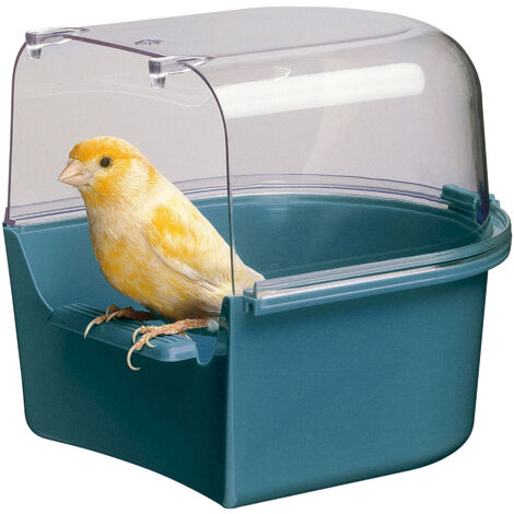 Ferplast TREVI Cuvette en plastique pour canaris, petits oiseaux et oiseaux exotiques . Variante TREVI - Misure: 14 x 15.7 x h 13.8 cm - Coloris assortis