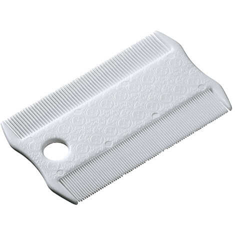 Ferplast GRO 5836 Peigne anti-puces double pour chiens et chats à poil court et moyen. Variante GRO 5836 - Misure: 8.5 x 5.2 x h 0.3 cm -