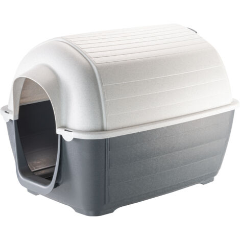 Ferplast KENNY Niche pour chiens en résine thermo-plastique - 5 tailles. Variante KENNY 05 - Misure: 70 x 100.6 x h 70.5 cm - Gris