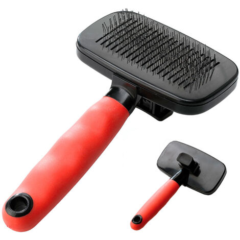 Ferplast GRO 5955 Brosse avec carde pour chiens aux poils moyens et longs. Variante GRO 5955 - Misure: 16.3 x 9.7 x h 5.6 cm - (1/2)