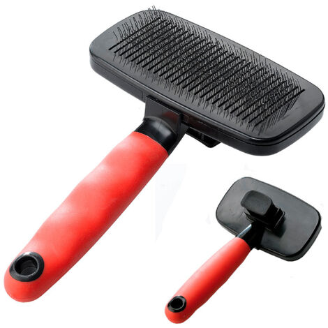 Ferplast GRO 5956 Brosse avec carde pour chiens à poils moyens et longs. Variante GRO 5956 - Misure: 12.5 x h 19 cm - (1/2)
