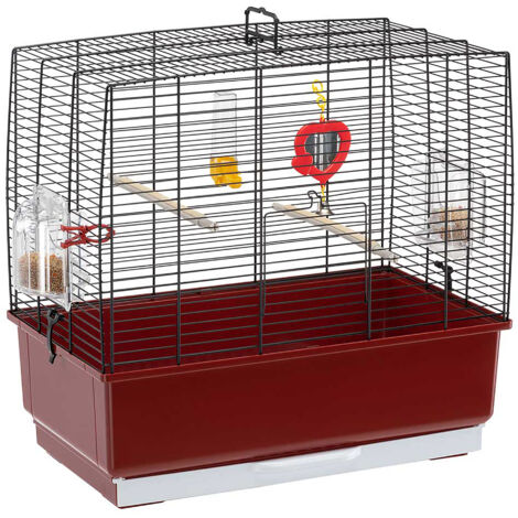 Ferplast REKORD 3 Cage pour canaris et autres petits oiseaux. Variante  - Misure: 49.5 x 30 x h 47.5 cm - Noir