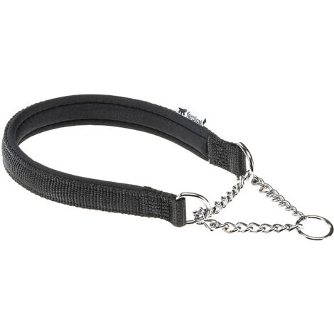 Ferplast DAYTONA CSS Collier semi-étrangleur pour chien avec rembourrage intérieur, idéal pour le dressage. Variante CSS15/45 - Misure: A: 33-45 cm B: 15 mm - Noir (1/2)