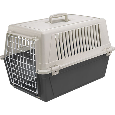 Ferplast ATLAS EL Cage de transport en plastique Ferplast ATLAS 30 EL pour grands chats et chiens de petite et moyenne taille avec porte en fer plastifié. Variante 30 EL - Misure: 40 x 60 x h 38 cm - 