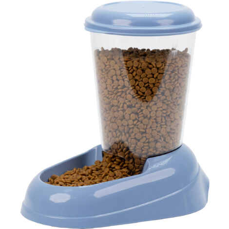 FERPLAST Distributeur croquettes Zenith 3L en plastique - 29,2x20,2x28,8 - Bleu - Chien et chat