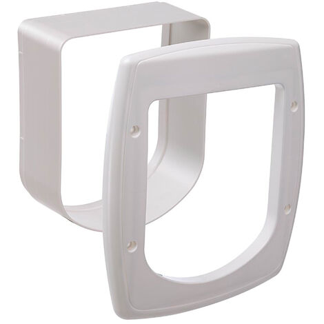 Ferplast SWING MICROCHIP EXTENSION Tunnel d'extension pour portes Swing Microchip. 2 couleurs. Variante - Misure: 22.5 x 6.5 x h 25.2 cm - Blanc (1/3)