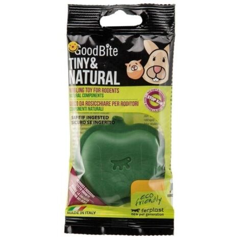 Ferplast TINY & NATURAL APPLE BAG Jeu à ronger pour rongeurs en forme de pomme. Composants naturels.. Variante TINY & NATURAL APPLE BAG - Misure: 7 x 6.5 x h 1.6 cm -