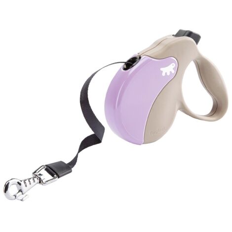 Ferplast AMIGO TAPE Laisse rétractable avec sangle extensible. 4 tailles, large choix de couleurs.. Variante MINI - Misure: 12 x 3 x h 10 cm - Lilac
