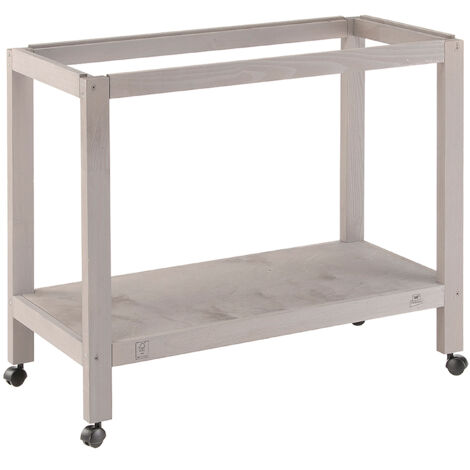 Ferplast SUMET 80 WOOD Support en bois pour cage à canaris et oiseaux exotiques Piano 6. Variante SUMET 80 WOOD - Misure: 81 x 40.5 x h 70 cm -