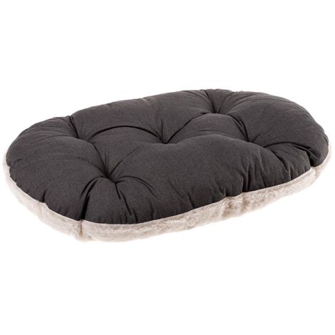Ferplast RELAX F Coussin en coton et peluche pour chiens et chats. Diverses mesures.. Variante 55/4 - Misure: 55 x 36 cm - Gris