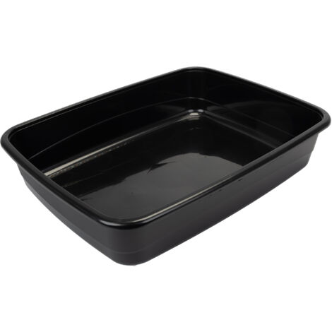 Ferplast – Bac à litière pour chat 49,5 x 64,5 x 14,5 cm – Plastique recyclé durable – Design extra large pour grands chats – Facile à nettoyer