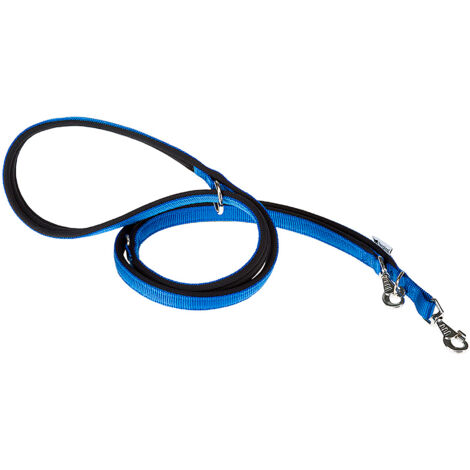 Ferplast DAYTONA GA Laisse en nylon pour le dressage des chiens. Différentes couleurs, 2 tailles.. Variante GA15/200 - Misure: 15 mm x L 200 cm - Bleu (1/5)