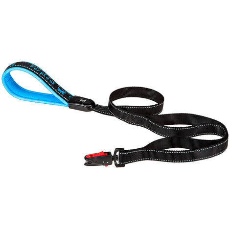 Ferplast SPORT DOG MATIC G Laisse pour chiens avec mousqueton automatique et deux poignées extra. Deux mesures, différentes couleurs.. Variante G25/120 - Misure: 25 mm x L 120 cm - Bleu