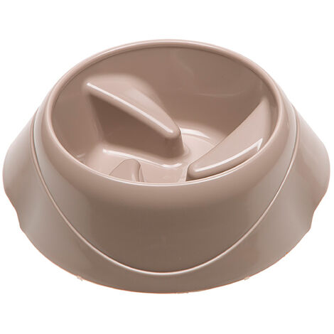 Ferplast MAGNUS SLOW Ecuelle anti-glouton pour chiens. Différentes couleurs et dimensions.. Variante SMALL - Misure: 21.7 x 20.5 x h 10 cm - 0.5 L - Taupe (1/3)