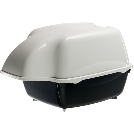 Toilette pour chat Cosmic Outdoor – Bac à litière couvert – Dimensions 43,5 x 73,5 x 41 cm – Plastique recyclé – Conception anti-pluie – Ferplast (1/5)