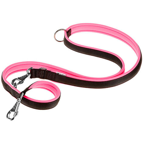 Ferplast ERGOFLUO GA Laisse de dressage pour chiens. Variante GA15/200 - Misure: 15 mm x L 200 cm - Fuchsia (1/5)
