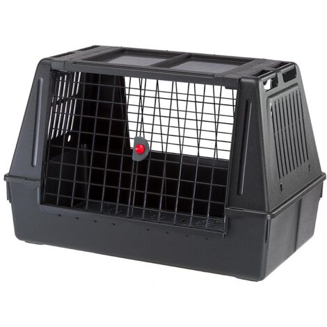 Ferplast – Caisse de transport pour chien 100 cm – Capacité 40 kg – Plastique léger avec porte coulissante – Bonne ventilation et visibilité