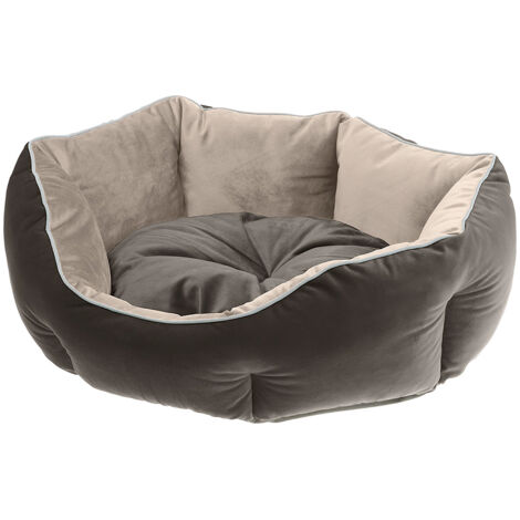 Ferplast QUEEN Divan en tissu doux pour chiens et chats. Différents couleurs et tailles.. Variante 45 - Misure: 44 x 40 x h 16 cm - Gris