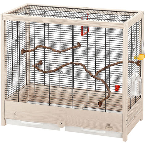 Ferplast GIULIETTA 5 Cage en bois FSC pour canaris et oiseaux exotiques. Variante GIULIETTA 5 - Misure: 69 x 34.5 x h 58 cm -