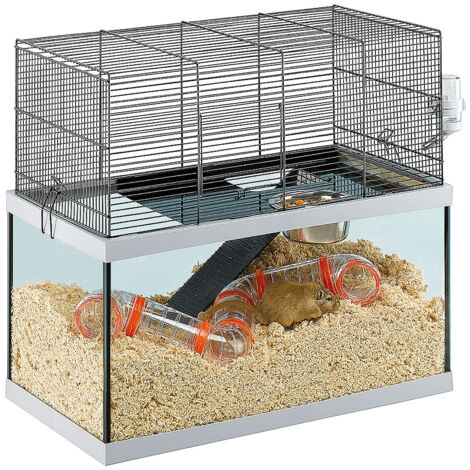 Ferplast GABRY 60 Cage pour rongeurs FERPLAST GABRY 60 : Convient aux Gerbilles, Hamsters, design italien, accessoires inclus.. Variante GABRY 60 - Misure: 60 x 31.5 x h 52 cm - (1/2)