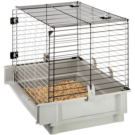 Ferplast KROLIK EXTENSION Extension pour les cages à lapins Krolik Large et Krolik Extra Large. Variante KROLIK EXTENSION - Misure: 42 x 60 x h 50 cm - Gris (1/5)