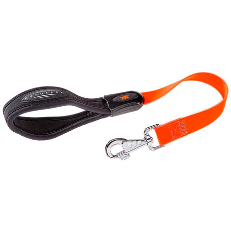 Ferplast EVOLUTION GM Laisse en polyester et PVC pour chiens. Différentes couleurs et tailles.. Variante GM25/55 - Misure: 25 mm x L 55 cm - Orange (1/2)
