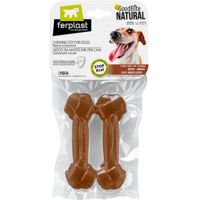 Ferplast GOODBITE NATURAL BEEF BONE Jouet à mâcher pour chiens au saveur de boeuf- 6 tailles. Variante M - Misure: 13.5 x 4.4 x h 2.1 cm -