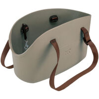 Ferplast WITH-ME SMALL Sac en résine pour le transport de chiens de petite taille. Différentes couleurs mode.. Variante - Misure: 14 x 35 x h 22 cm - Taupe