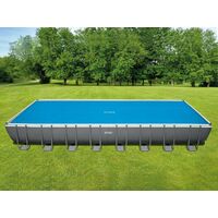 Bâche à bulles pour piscine tubulaire rectangulaire 9,75 x 4,88 m - Intex - Bleu
