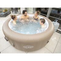 Spa gonflable Lay-Z-Spa Palm Springs rond Airjet 4/6 places - Bestway - Beige