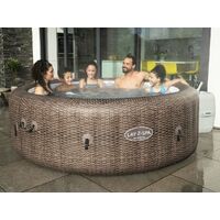 Spa gonflable Lay-Z-Spa St Moritz rond Airjet 5/7 places - Marron