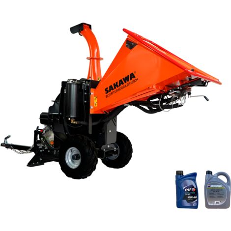 Biotrituradora SAKAWA BS1600 motor 15CV Arranque Eléctrico + Aceite Hidráulico + Aceite 4 Tiempos