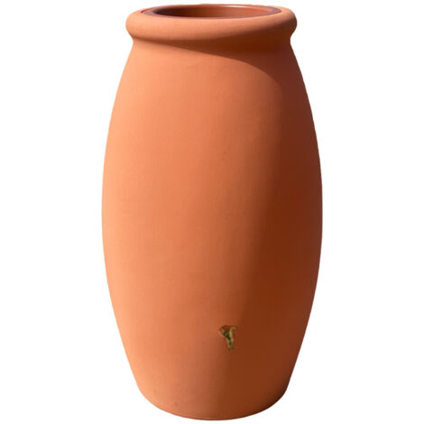 Récupérateur d'eau de pluie jarre 1000 L – Kit raccord chéneau inclus – Polyéthylène rotomoulé – Résistant aux intempéries – Bellijardin