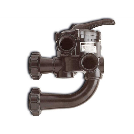 Hayward – Vanne piscine Vari-Flo Micro-Clear 2" pour filtre à diatomées – 6 positions – Plastique noir – Garantie 5 ans