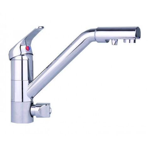 Orion – Robinet 3 voies COSMO pour osmoseur – 3 sorties d'eau : froide, chaude, purifiée – Norme NF – Garantie 2 ans