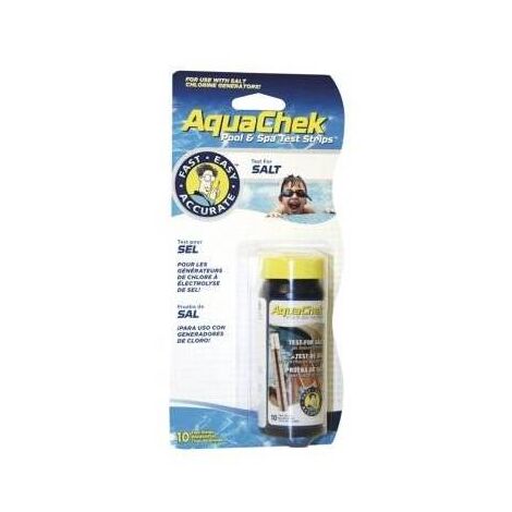 Bandelettes piscine AQUACHEK analyse de sel - x 10