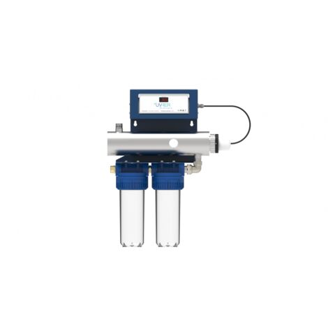 Orion – Station de traitement UV pour eau de forage 1x60W – 2 filtres 3,7 m3/h – Alarme visuelle et sonore – Chambre inox 316L