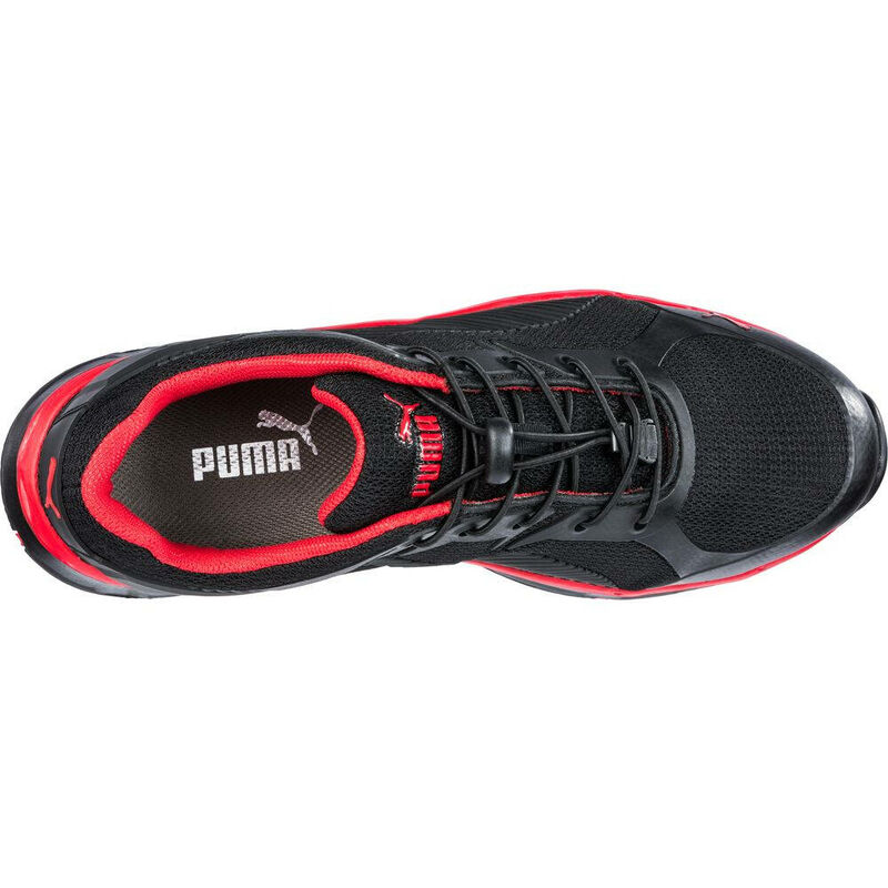 Chaussures de sécurité femme S1P ESD Puma Fuse TC basses noir/rose