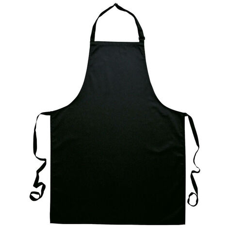 Tablier de cuisine à bavette Portwest 100% coton Noir Unique