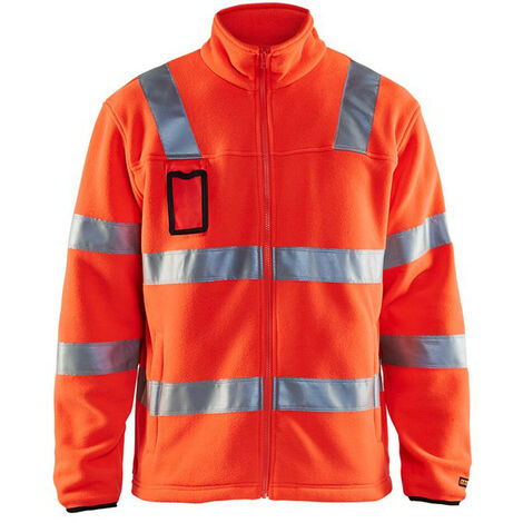 Blaklader veste softshell haute visibilite j fluo-noir s