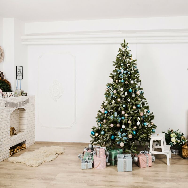 Albero di natale innevato folto e da decorare - Mobili Rebecca