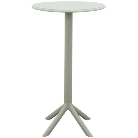 Tavolino Alto Rebecca Mobili Eliora 105x60x60 Polipropilene Verde Chiaro Moderno