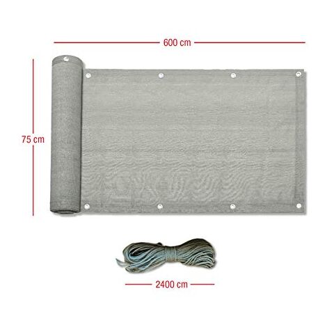LIUNAD Copri Ringhiera Balcone 65 x 820 c Protezione Solare e LIUNAD Copri Ringhiera Balcone 65 x 820 c Protezione Solare e