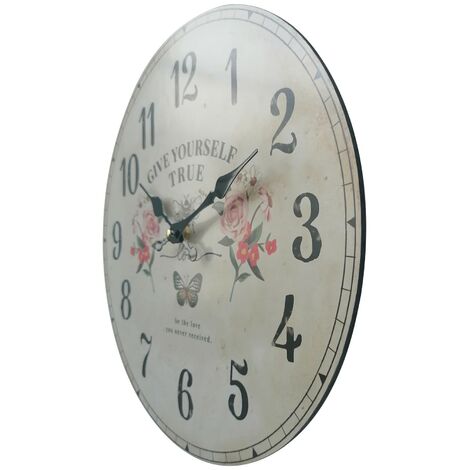 1 pz 23 Cm orologi da parete In legno forma rotond... – Grandado