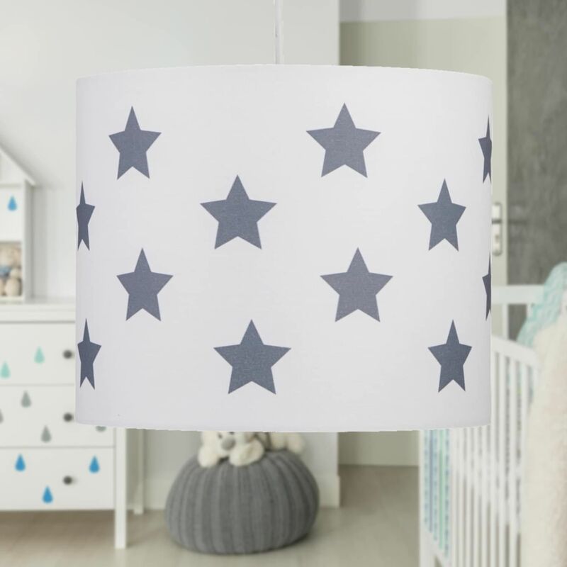 Grey star store lampshade