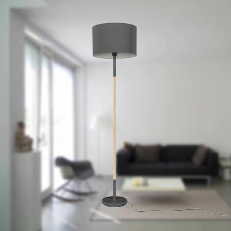 Charcoal grey store floor lamp