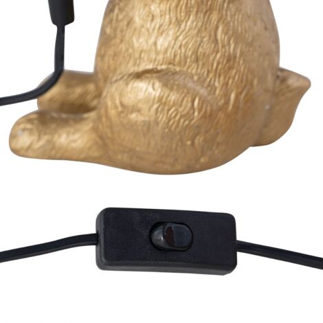 Gold bunny deals lamp